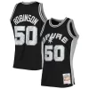 Attraente David Robinson San Antonio Spurs 1998/99 Hardwood Classics NBA 75th Anniversary Diamond Swingman Jersey Black