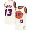 Elegante Lussuoso Steve Nash Phoenix Suns Chainstitch Swingman Jersey Cream