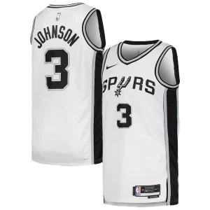 Fantastico Carino Cool Keldon Johnson San Antonio Spurs Nike Unisex Swingman Jersey Association Edition White