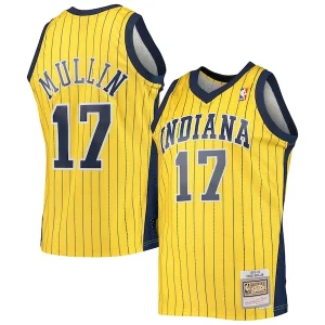 Raffinato Eccezionale Chris Mullin Indiana Pacers 1999/00 Hardwood Classics Swingman Jersey Gold