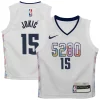 Stupendo Nikola Jokic Denver Nuggets Nike Preschool 2024/25 Swingman Player Jersey City Edition White
