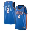 Gorgeous Fascinante Shai Gilgeous Alexander Oklahoma City Thunder Nike Youth Swingman Jersey Icon Edition Blue