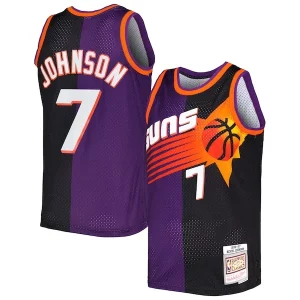 Robusto Stupendo Versatile Kevin Johnson Phoenix Suns Hardwood Classics 1996/97 Split Swingman Jersey Purple/Black