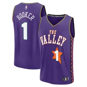 Gorgeous Devin Booker Phoenix Suns Youth 2024/25 Fast Break Player Jersey City Edition Purple