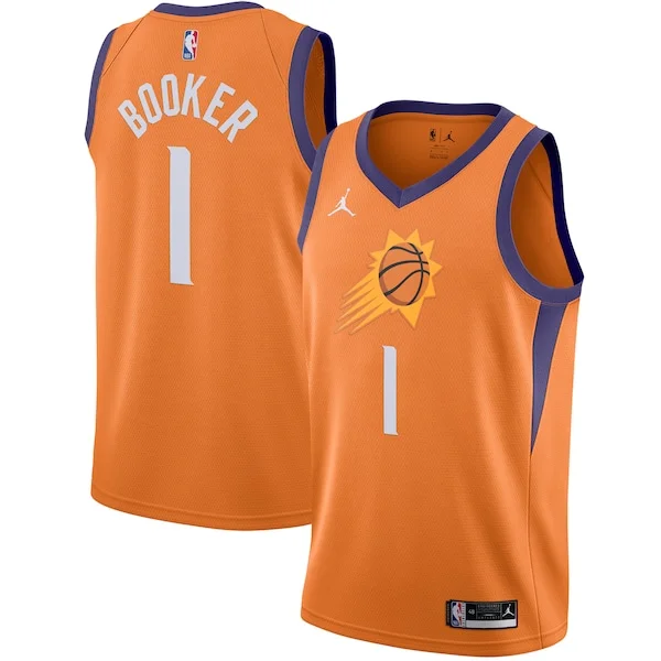 Duraturo Carino Resistente Devin Booker Phoenix Suns Jordan Brand 2020/21 Swingman Jersey Statement Edition Orange