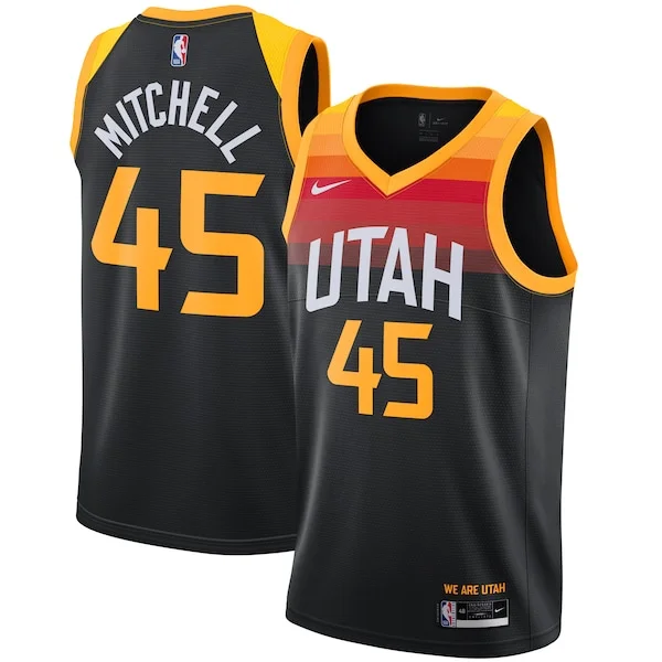 Stupendo Donovan Mitchell Utah Jazz Nike 2021/22 Swingman Player Jersey Black City Edition