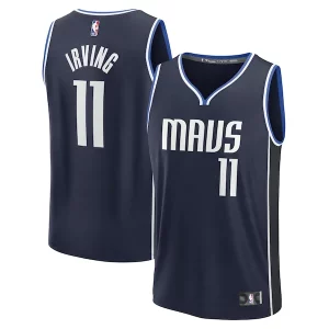 Prestigioso Moderno Attraente Kyrie Irving Dallas Mavericks Fast Break Replica Player Jersey Statement Edition Navy