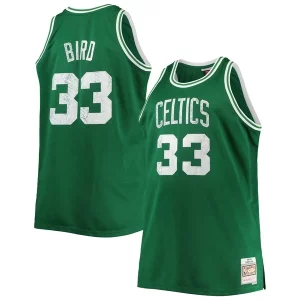 Resistente Larry Bird Boston Celtics Big & Tall 1985/86 NBA 75th Anniversary Diamond Swingman Jersey Kelly Green