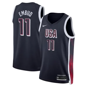 Fascinante Robusto Joel Embiid Unisex Nike Men's USA Basketball 2024 Swingman Player Jersey Navy