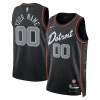 Trendy Detroit Pistons Nike Unisex 2023/24 Custom Swingman Jersey Black City Edition