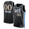 Carino Gorgeous Atlanta Hawks Nike Unisex 2023/24 Custom Swingman Jersey Black City Edition